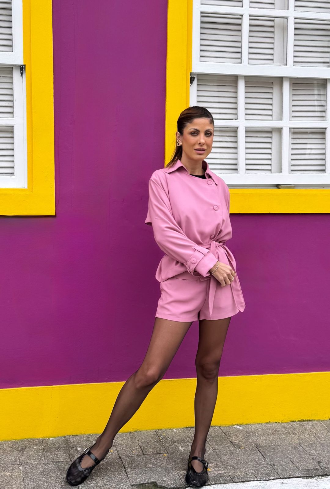 Mini Short Leandra - Rosa chá - Imagem 9