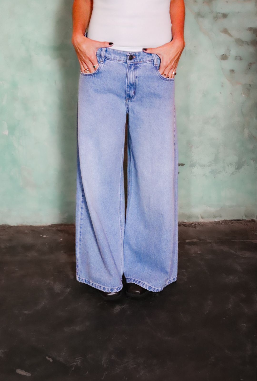 Calça Jeans Pantalona Alana - Imagem 8