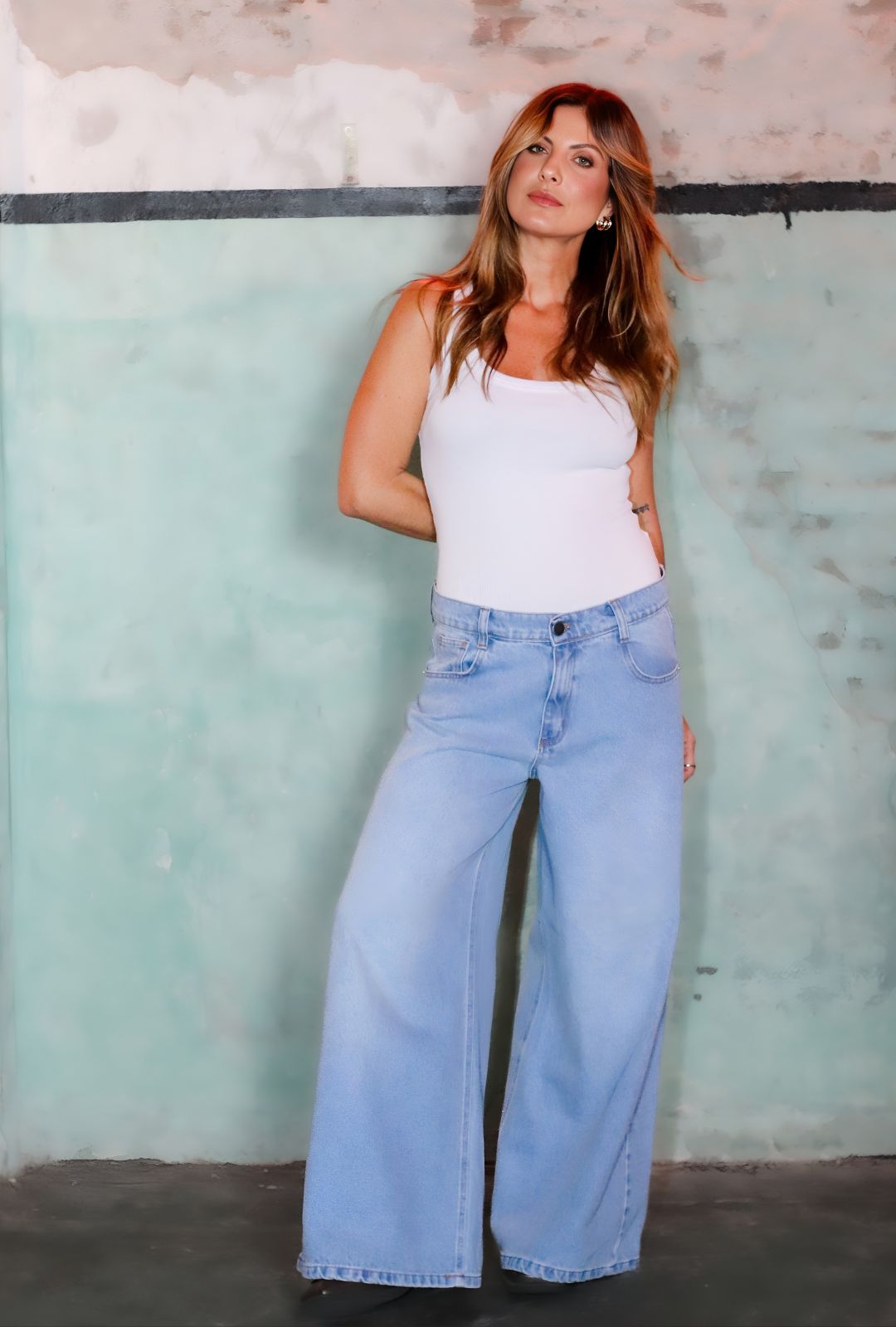 Calça Jeans Pantalona Alana - Imagem 5