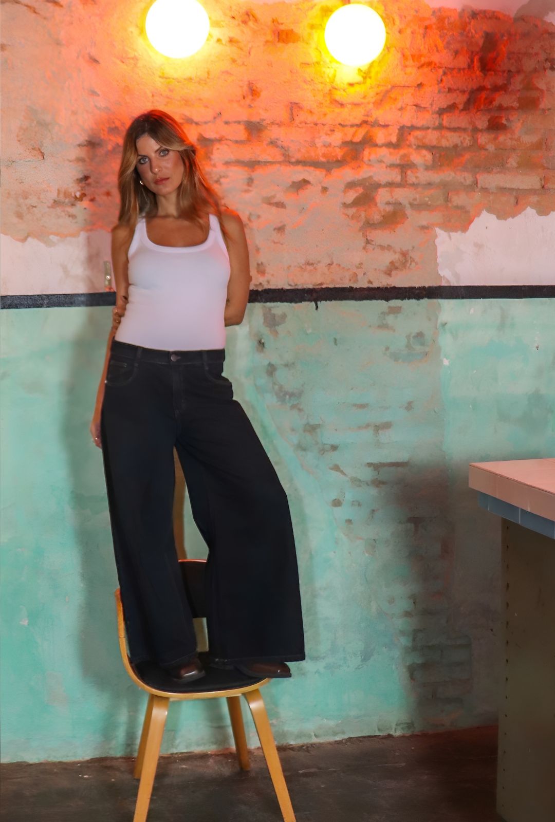 Calça Jeans Pantalona Alana - Imagem 3