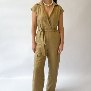 Macacão longo amarração